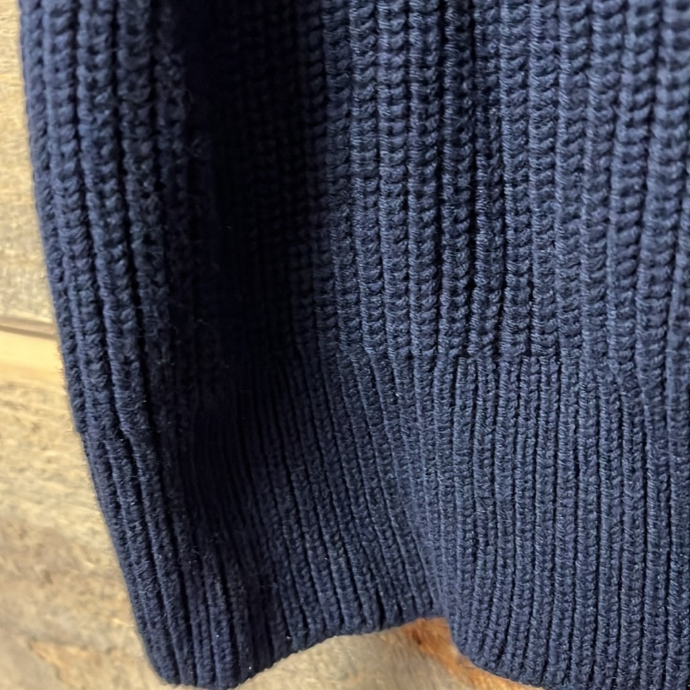 Banana Republic NWT Blue Knit Jeweled Short Sleeve Sweater Medium - Picture 4 of 8